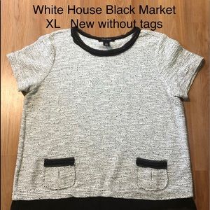 White House Black Market Cottage Knit Top XL NWOT